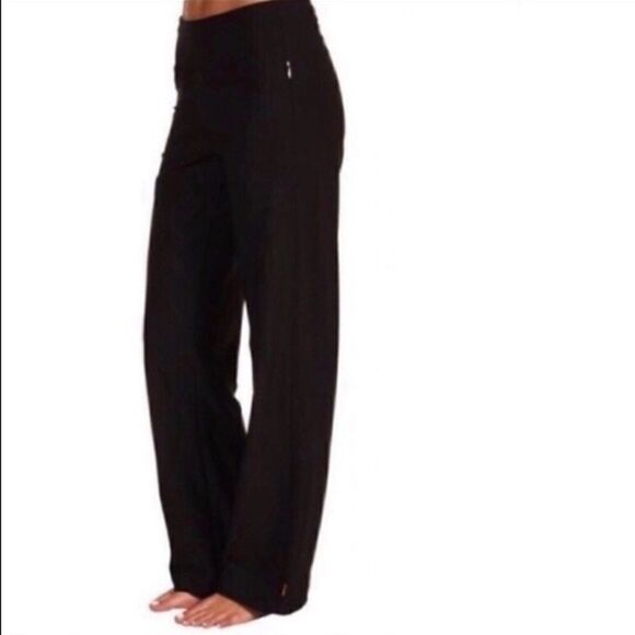 Lucy Black Mid Weight Wide Leg Pants Verstile - Picture 1 of 8